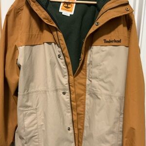 Timberland Brown and Cream Jacket